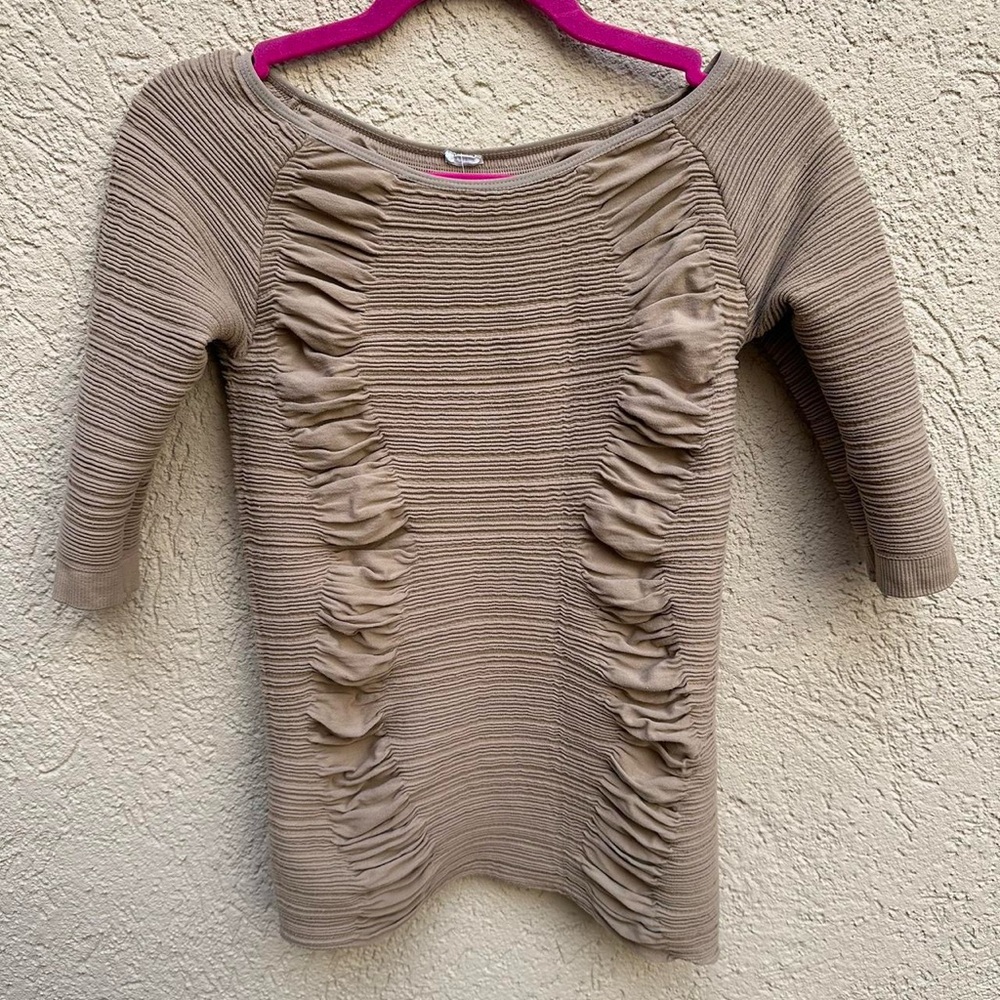Unique tan top